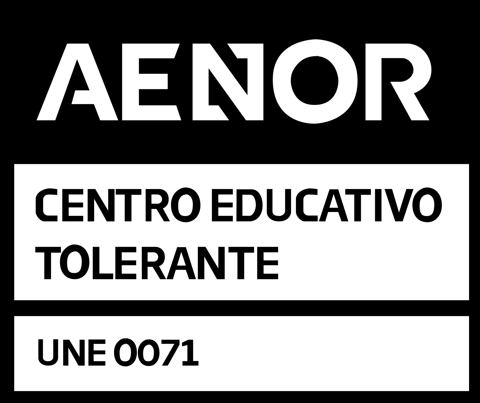 Certificación AENOR Centro Tolerante