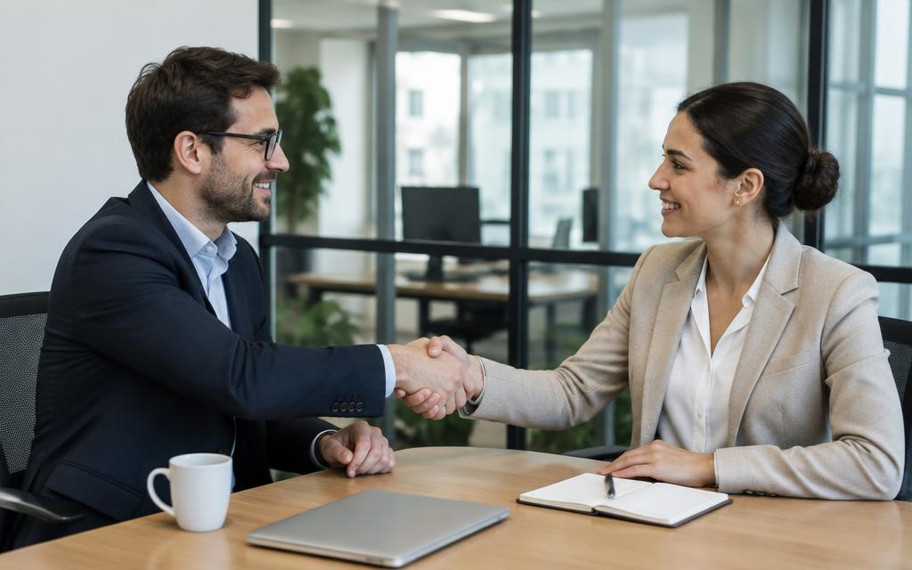 Responsable dirigiendo una reunión de equipo
